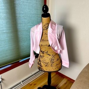 Satin and sheer bolero
